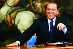 “Ngôi sao nhạc rock” Silvio Berlusconi 